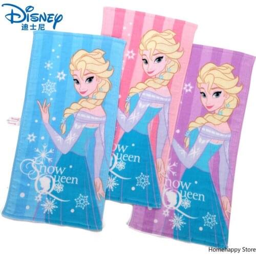 Disney Princess Frozen Elsa Mikey Mouse Anna Cotton 100% Childrens Face Towel Cartoon Cute Super Soft gift 25x50cm 3 Pieces