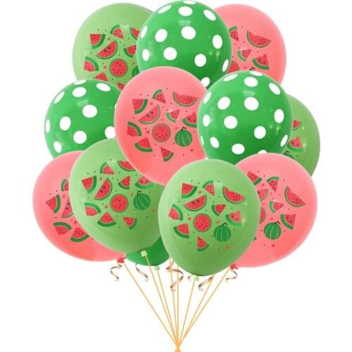 50pcs 12inch Fruit Watermelon Latex Balloon Children Birthday Festival Summer Theme Holiday Party Kids Toy Balloon Supplies