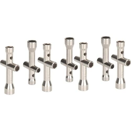 7PCS 6-Point Mini Cross Wrench Mini Cross Socket M2/M2.5/M3/M4 Nut Tool
