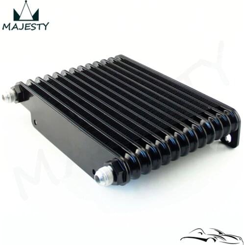 8-AN 32mm Aluminum13 Row Engine/Transmission Racing Oil Cooler Black