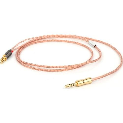 8 Cores 7N OCC Copper Headphone Upgrade Cable for Meze 99 Classics/t1 t5p/D600 D7100