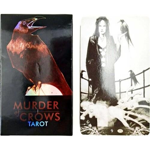 English Tarot Cards For Murder Of Crows Board Games Cards PDF Guidance Divination Family Entertainment Oracle Tarot Cards