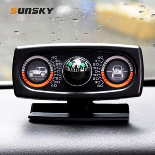 Car Compass Balance Meter Level Car Slope Meter Three-in-one
