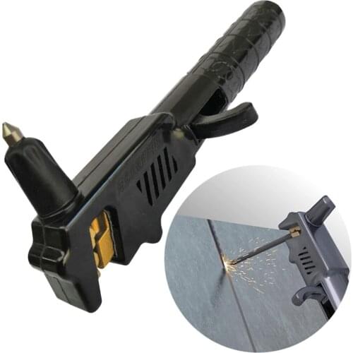 Welding Electrode Holder Leakage-Prevention Copper Rod Electric Welder Clamp Tool With Chipping Hammer 500A For Welding Working