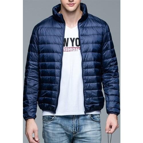 Mens Lightweight Water-Resistant Packable Puffer Jacket Winter Warm Down Jackets Coat