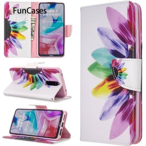 Exotic Silicon Cases For Xiaomi estuche Redmi 8 Phone Pouch Hoesje Flip Book Case sFor Case Xiaomi Redmi coque 8 Bumper Case