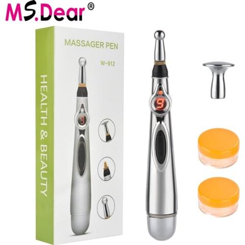 Electronic Acupuncture Pen Pain Relief Therapy Energy Heal Massage Body Relax Head Massage Safe Meridian Health Care Helper