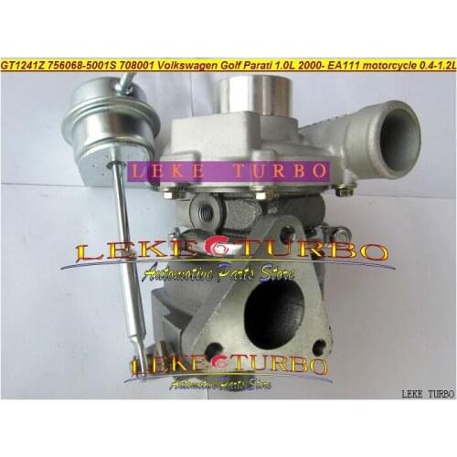 GT1241Z 756068-5001S 708001-0001 036145701 Turbo Turbocharger For Volkswagen VW Golf Parati 1.0L EA111 motorcycle 0.4-1.2L 112HP