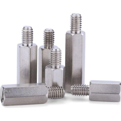 M2 M2.5 M3 M4 Hex Carbon Steel Male Female Standoff Stud Board Pillar Hexagon Threaded PC Computer PCB Motherboard Spacer