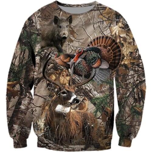 Hunting Camo 3D 3D Printed Men Hoodies/sweatshirts Harajuku Fashion Hooded Autumn Long Sleeve streetwear sudadera hombre KY-88