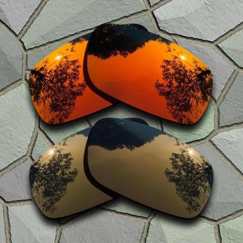 Red Orange&Bronze Copper Sunglasses Polarized Replacement Lenses for Oakley Crankshaft