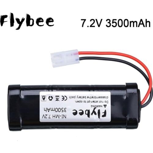 FLYBEE 7.2V 3500mAh/5000mAh NiMH Rechargeable RC toy Battery with Tamiya Discharge Connector for RC Racing Cars ,Trucks,Aircraft