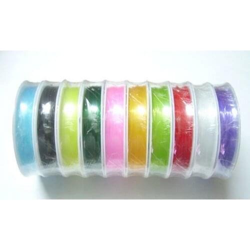 0.8mm 8m/roll Strong Crystal Elastic Stretch Beading Wire Cords String Thread Rope For DIY Bracelet Jewelry Making Random Mix