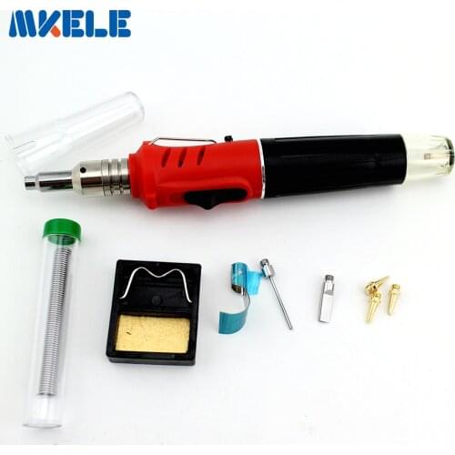 10 in 1 kit Professional Gas Soldering Iron Butane Welding Gas Torch soldering Cordless Welding tools Heat Gun HS-1115K