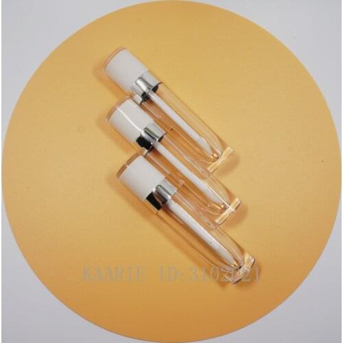 10-100PCS 5ml Empty Lip Gloss Tube Plastic Lipgloss Bottle DIY Container White Black Cap Cylinder Small Lipgloss Wholesale