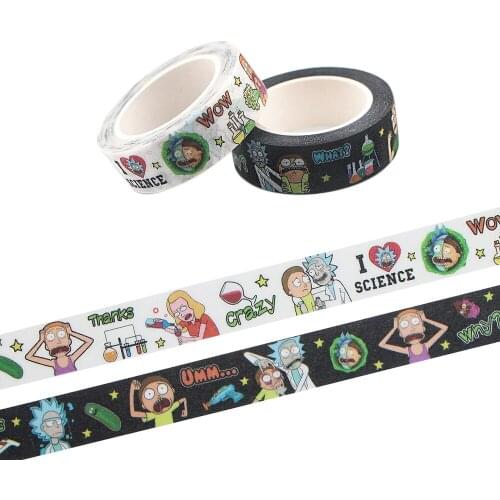 Ransitute R1207 Cartoon Creative Matte Surface Tape Paper Stickers Student Supply Stationery Notebook Decoration Gifts