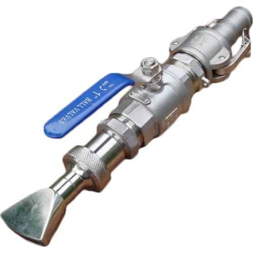 Stainless Steel Sprinkler Fast Connecting Ball Valve Switch High Pressure Flushing Irrigation Universal Sector Water Gun Sprinkl