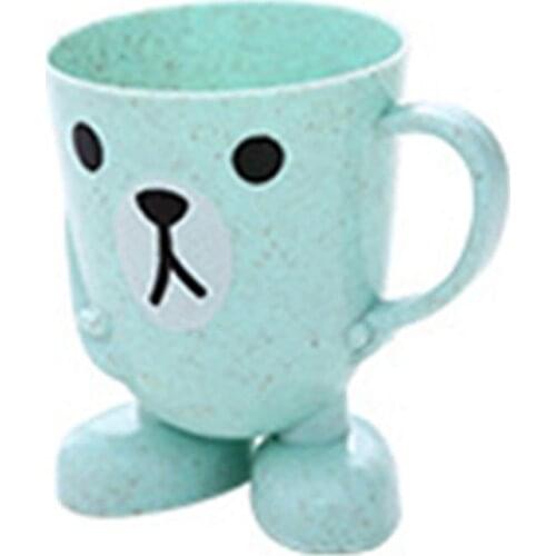 Cute Children Cartoon Animal Plastic Brush Teeth Tumbler Fashion Child Toothpaste Toothbrush Holders Couple Brushing Mug