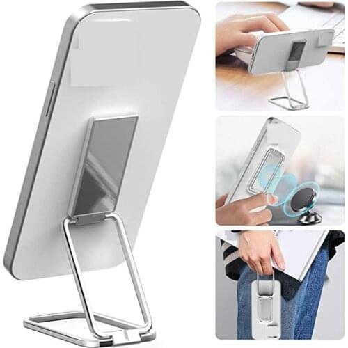 360 Rotation Foldable Mobile Phone Stand Back Ultra Thin Phone Ring Holder Multi Angle Portable For Desk Metal Finger Kickstand