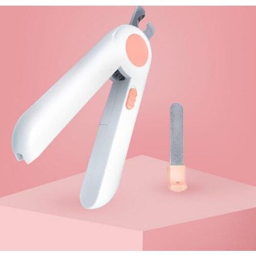 Pet LED Light Nail Clipper Convenient Durable Transparent Baffle Splash-Proof Design Cat Dog Nail Clipper Pet CleaninG Tools