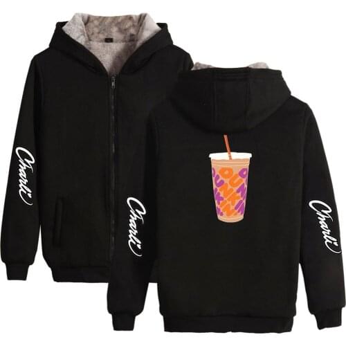 Harajuku Print Men Women Zipper Hoodies Jacket Thicker Fleece Long Sleeve Unisex Charli Damelio Merch printed Kpop Clothes
