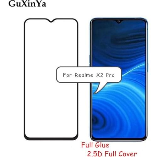Screen Protector Realme X2 Pro Glass For OPPO Realme X2 Pro Full Glue Tempered Glass Screen realme x2 Pro Full Cover Phone Glass