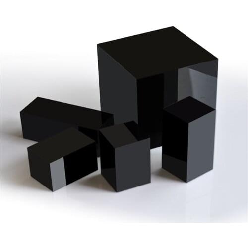 Black White Clear Rings Necklace Jewelry Display Holder Acrylic Square Sheet 1pcs