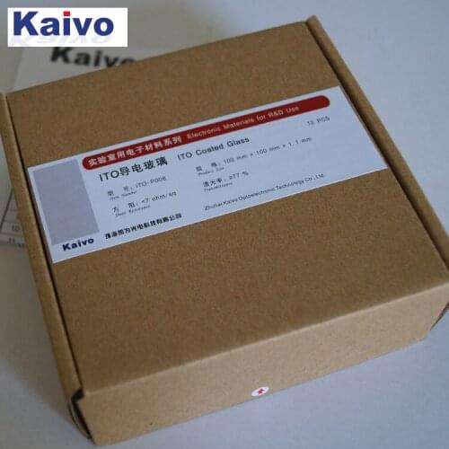 12pcs ITO Conductive Glass for Laboratory Use 100x100x1.1mm