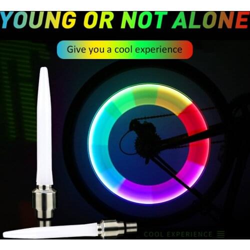 2Pcs HOT LED NEON Light Valve Stem CAP For Bike Bicycle Flashlight Car Motorcycle Wheel Light Tire Lamp Bicycle Accessory LEDs