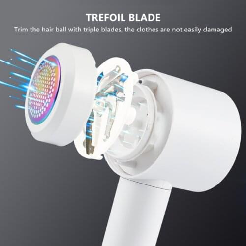 2 IN 1 Electric Lint Remover Portable Rechargeable Fuzz Shaver Clothes Sweater Fabric Pill Remover Lint Pellet Cutter