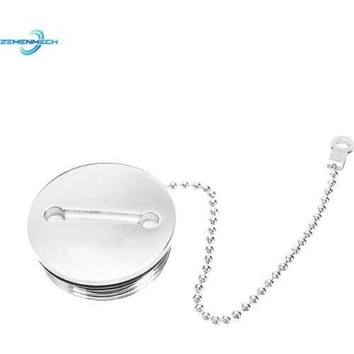 Boat Accessories 1.5 Inch Marine Grade Stainless Steel Deck Fill Filler Cap Fuel Water With Rubber Gasket Sealing Yacht Kayak