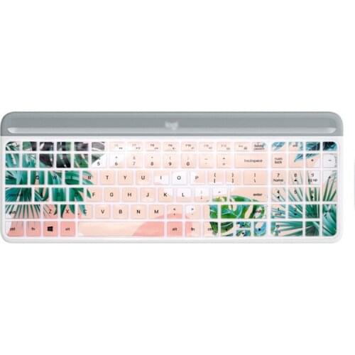 HRH Dustproof Keyboard Cover For Logitech MK470 K580 Slim Wireless keyboard Cover Protector MK 470 K580 English 3D printing