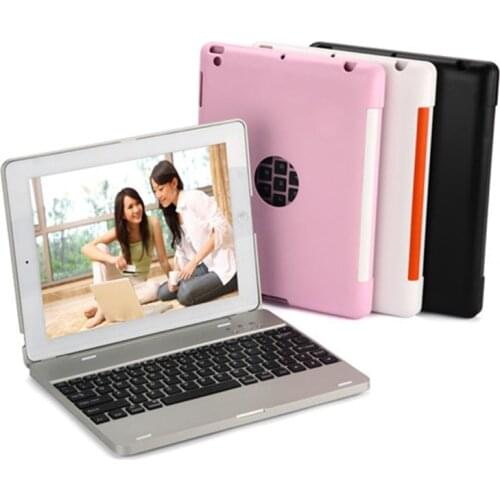 Wireless Bluetooth Keyboard Dock Stand Cover Case For Apple iPad 2 3 4 Tablet Built-in 4000mAh Lithium Battery