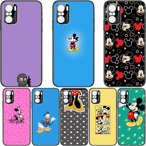 Black pink soft cover catoon Phone Case For xiaomi redmi POCO F1 F2 F3 X3 Pro M3 9C 10T Lite NFC Black Cover Silicone Back Prett