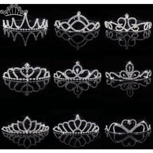 Princess Tiaras and Crowns Headbands Flower Girl Kids Birthday Hair Jewelry Prom Bridal Bridesmaid Wedding Hair Accessories