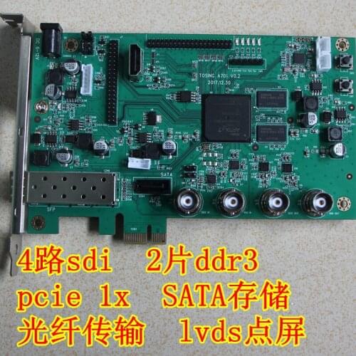 For XILINX A7 FPGA development board artix-7 sdi pcie SFP fiber LVDS hdmi video board