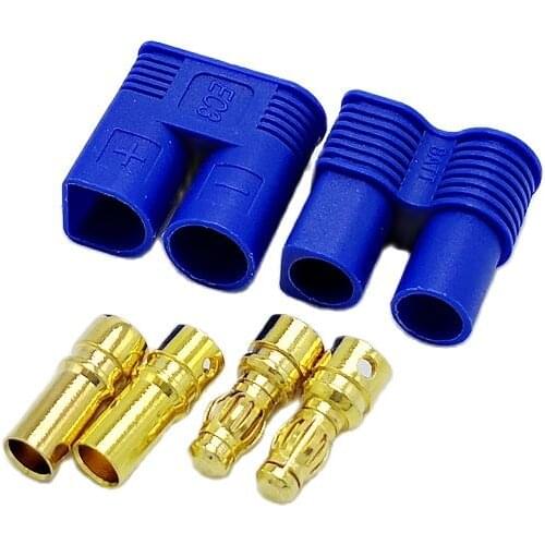 EC3 Connector 3.5mm Male Female Banana Plug with Housing Sheath Bullet RC Parts For Lipo Battery 10pcs