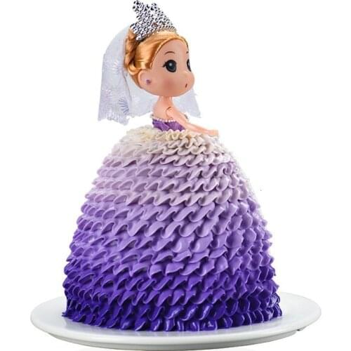 Cake Mold Decorative Semicircle 3d Princess Doll Dress Cake Pan Mold For Fondant Cake Decoration Aluminum Cake Baking Tray