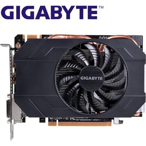 GIGABYTE GTX960 2GB Graphics Cards GPU 128Bit GDDR5 Video Card Map For nVIDIA Geforce GTX 960 2G PCI-E X16 Hdmi Dvi OC Used