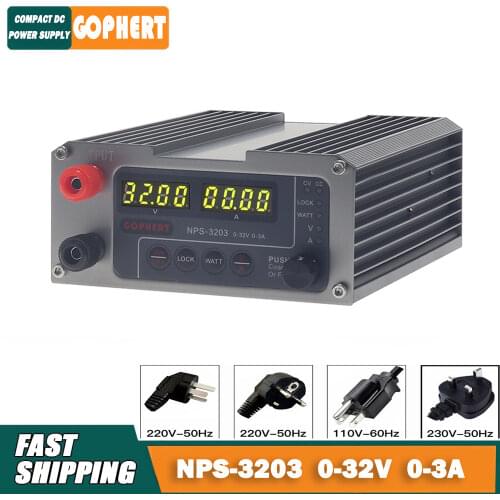 Portable DC power supply NPS-3203 0-32V 0-3A adjustable power supply DC switching power supply
