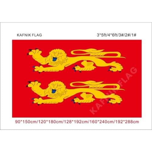 KAFNIK,60*90cm/90*150cm/128*192cm/192*288cm (2*3ft/3*5ft)France Region Normandy Flag for Event/party/home Decorative Flags