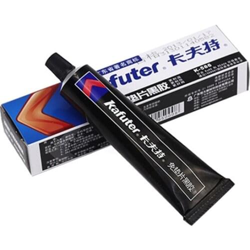Kafuter K-586 Black Silicone Free-Gasket Waterproof To Oil Resist High Temperature Sealant Repairing Glue