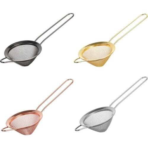 Stainless Steel Cocktail Strainer Fine Mesh Conical Cocktail Filter Sieve for Removing Juice Strainer Bar Tool Tea Strainers