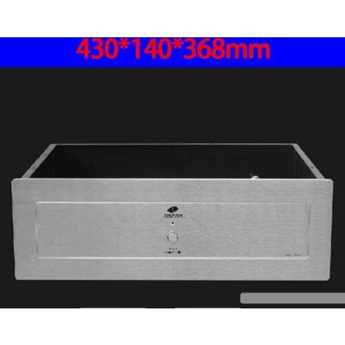 KYYSLB 430*140*368mm AMP-140A Amplifier Chassis Box House DIY Enclosure with Switch Feet Amplifier Case Shell