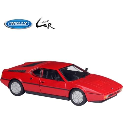 WELLY 1:24 Model Car Simulation Alloy Metal Toy Car Childrens Toy Gift Collection Model Toy Gifts BMW M1
