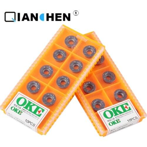 OKE 10pcs/lot High Precision High Performance High Strength CNC RDKX1204MO-QBG OP1315 Industry Carbide Inserts Hard Alloy