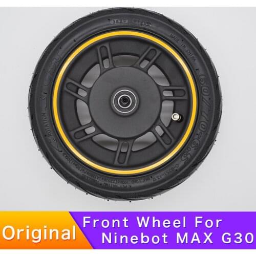 Original Front Wheel For Ninebot Max G30 Kickscooter 10inch Front Wheel Hub with Vacuum Tire Assembly Spare Parts Accessories