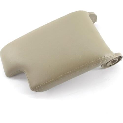 Fits For BMW 3 Series E46 1998-2006 PU Leather Car Center Console Armrest Lid Cover Beige Arm Rest