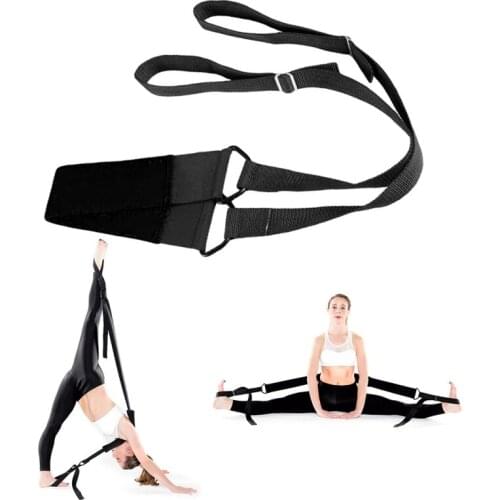 Portable Yoga Belt Training With Buckle Fitness Splits Leg Elastic Dance Stretch Resistance Band Adjustable Length Yoga Belt