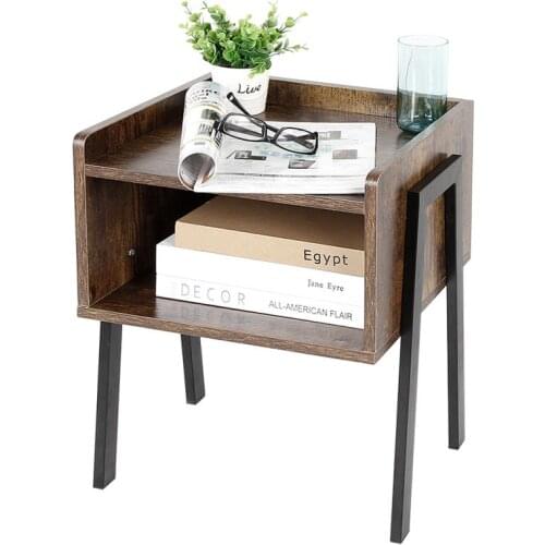 Industrial Retro Bedside Table Wood Table De Chevet Modern Bedroom Coffee Table Cabinet Bedside Table HWC